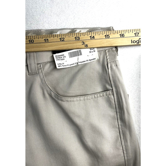 Joseph Abboud Joe Chino Pants Mens Size 30x32 Beige Stretch Extreme Slim Fit New - Picture 3 of 12
